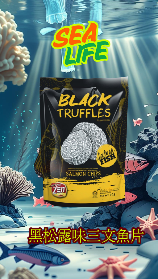 馬來西亞Zen Zen三文魚脆片70g - Image 2